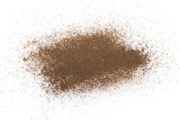 Naklejka na ściany i meble dust of soil isolated on white background, with clipping path