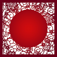 Laser cut vector template