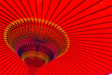 Japanese red umbrella