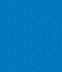 Neutral Seamless Linear Flourish Pattern.