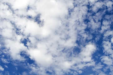 Sky, blue sky, white clouds, naturally.