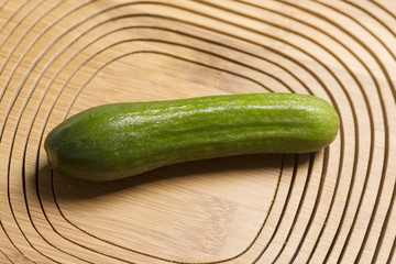 Cucumber, wooden, background