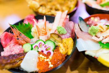 Japanese Seafood rice bowl