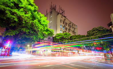 Guangzhou Street Night, China