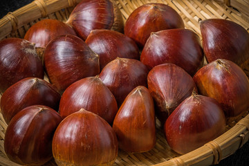 とりたての栗のごはん　Chestnut 