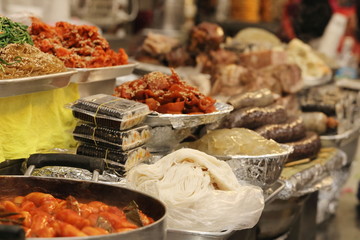 street food stall in seoul korea