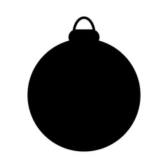 christmas bauble silhouette vector symbol icon design.