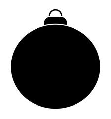 christmas bauble silhouette vector symbol icon design.