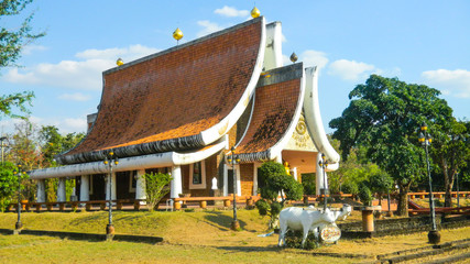 SAKON NAKHON, THAILAND, FEBBRUARY 24, 2013 - Thai Temple in Sakon Nakhon province, Thailand, Asia