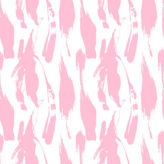Seamless pattern with creative texture. Vector illustration of spray paint on white background. Ink smudges. Gentle colors.