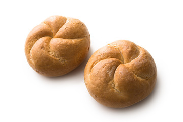 Pagnotta su fondo bianco