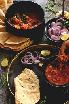 Roti Paneer Tikka Masala