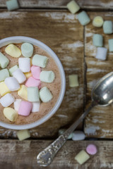 Leckerer heißer Marshmallow Kakao