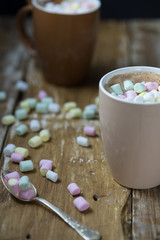 Leckerer heißer Marshmallow Kakao