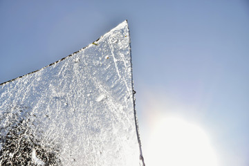 A piece of ice from the sun.
