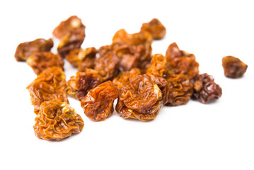 Dried physalis isolated on white
