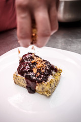 Polenta cake dessert