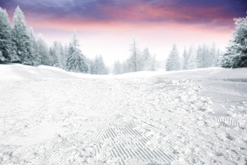 Obraz premium winter time and snow space 