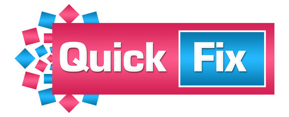Quick Fix Pink Blue Circular Horizontal 