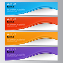 Abstract vector banner business background
