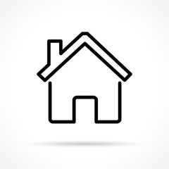 home thin line icon