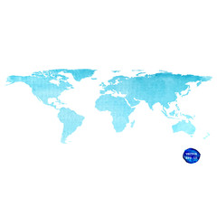 Fototapeta na wymiar water color world map for background website, vector illustration