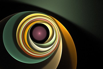 fractal colorful curls