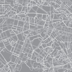gray - white vector map of Kiev. City plan Kiev