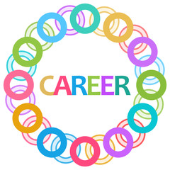 Career Colorful Rings Circular 