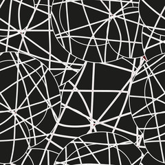 Seamless lines, vintage pattern, vector background