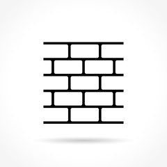 wall thin line icon