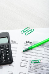 Tax return form