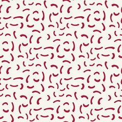 Abstract red geometric hipster memphis fashion pillow pattern