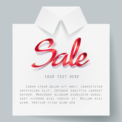 Paper art of shirt template with space for text