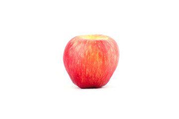 fresh red apple on white background healthy apple fruit food isolated
