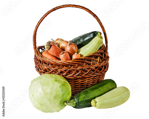 "Vegetables isolated on white background" Stock photo and royalty-free