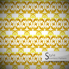 mesh gold vintage geometric seamless pattern vector illustration