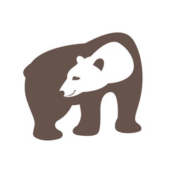 polar bear vector illustration style Flat