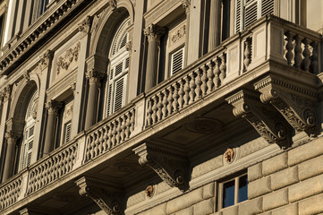 Historic architecture in Italian city