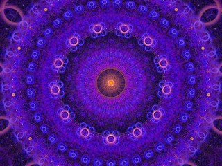 Obraz premium Colored abstract fractal pattern. Computer generated graphics.