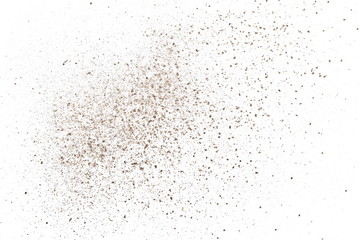 dust isolated on white background, with clipping path