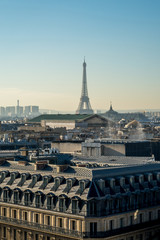 View of the roofs of Paris.
