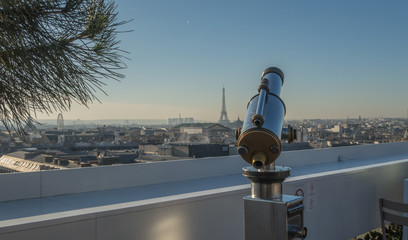 View of the roofs of Paris.