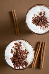 Hot chocolate with foam