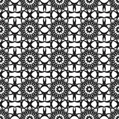 Ornamental Seamless Line Pattern. Endless Texture. Oriental Geometric Ornament