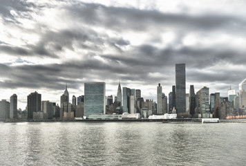 Fototapeta premium Manhattan skyline HDR.