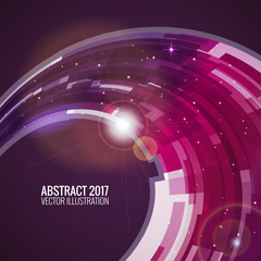 Abstraction in the form of a rainbow.