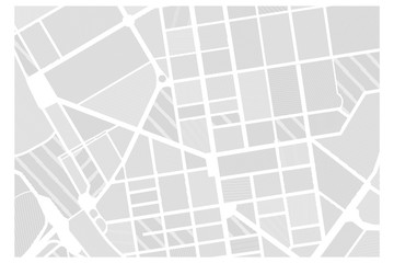 Obraz premium Czarno-biała graficzna mapa miasta tekstury w paski