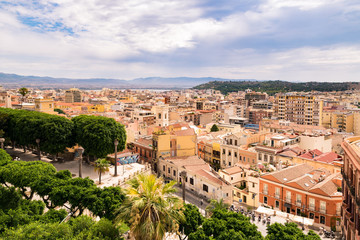 Naklejka premium View of Cagliari, Sardinia, Italy.