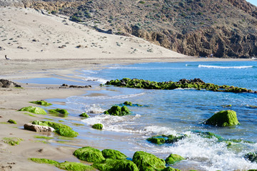 Picturesque Playa de Monsul in southern Spain